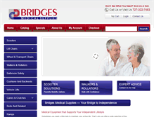 Tablet Screenshot of bridgesmedicalsupplies.com
